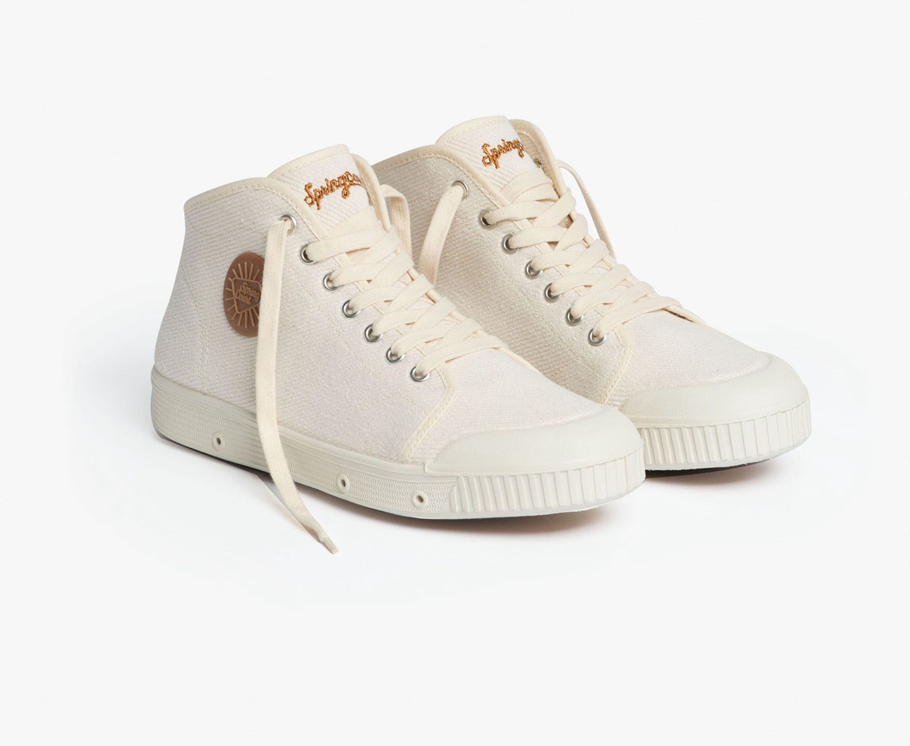 Spring Court B2 HEAVY TWILL Women's Trainers Light Beige | South Africa-80XDCMULS